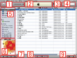 iTunesの基本画面