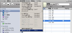 iTunesの表示オプション